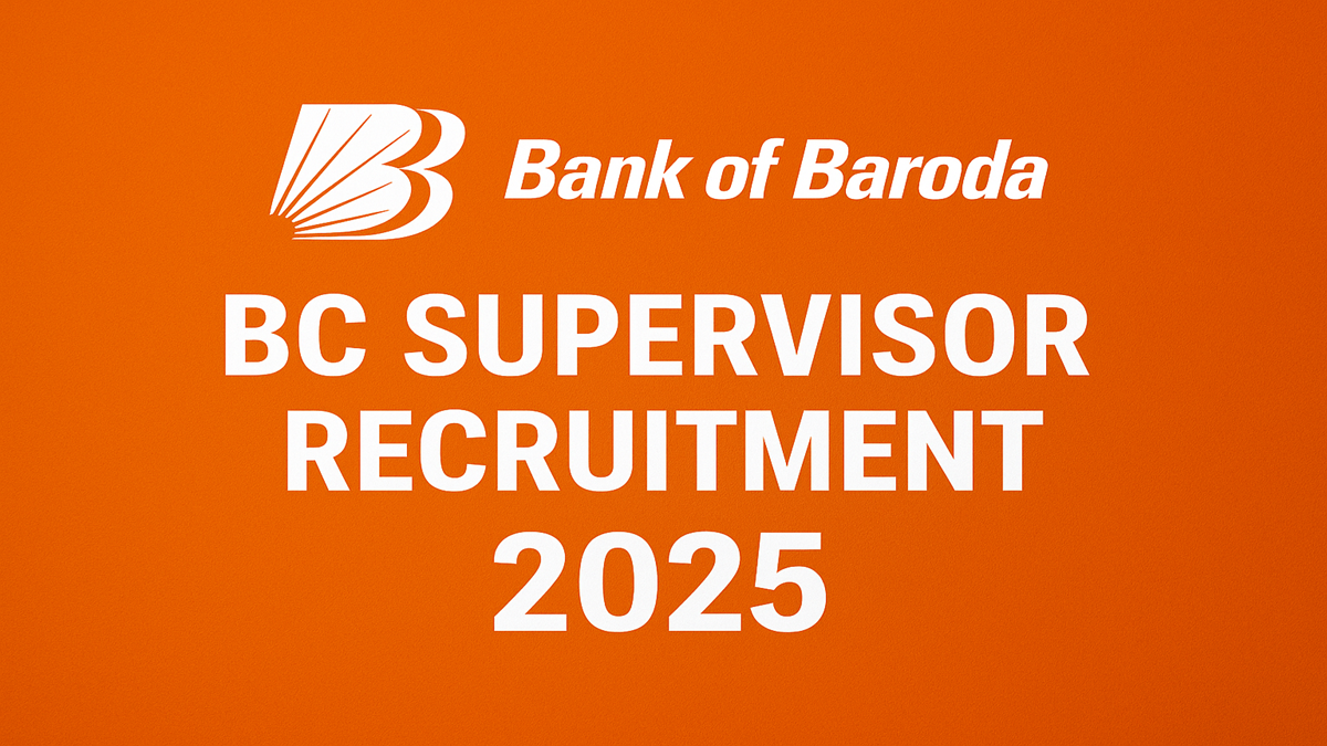 Bank of Baroda Business Correspondent Coordinator Recruitment 2025 Notification
