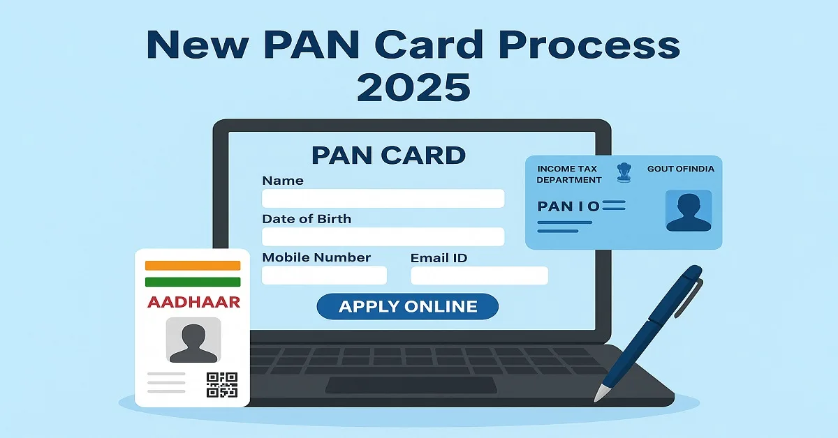 New PAN Card Process 2025 – Online Apply Guide