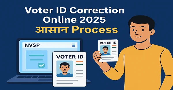 Voter ID Correction Online 2025 – NVSP portal se naam, address, photo update process in Hindi English